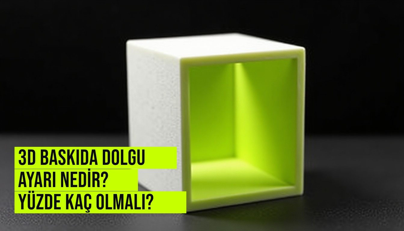 3D yazıcı dilimleme yazılımında kovan yapılı dolgu deseni ve yüzde 20 dolgu oranı ayarlarını gösteren ekran görüntüsü.