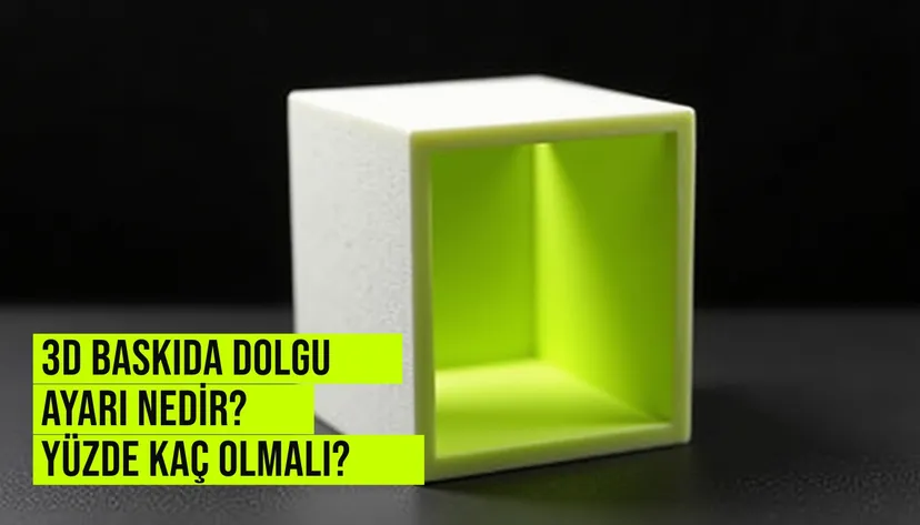 3D yazıcı dilimleme yazılımında kovan yapılı dolgu deseni ve yüzde 20 dolgu oranı ayarlarını gösteren ekran görüntüsü.