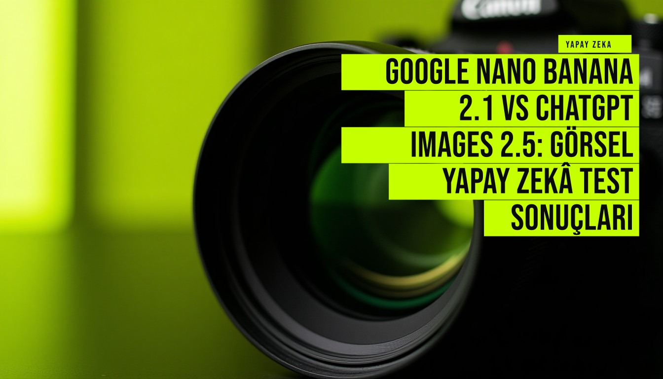 Google Nano Banana 2.1 ve ChatGPT Images 2.5 modellerinin görsel yapay zekâ test sonuçlarını gösteren yan yana karşılaştırma grafiği
