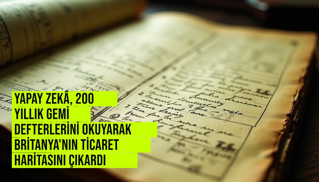 Yapay zeka ile 1565-1750 İngiliz liman defterlerinden 3 binden fazla liman ve yüz binlerce sefer gösteren etkileşimli ticaret haritası oluşturuldu.