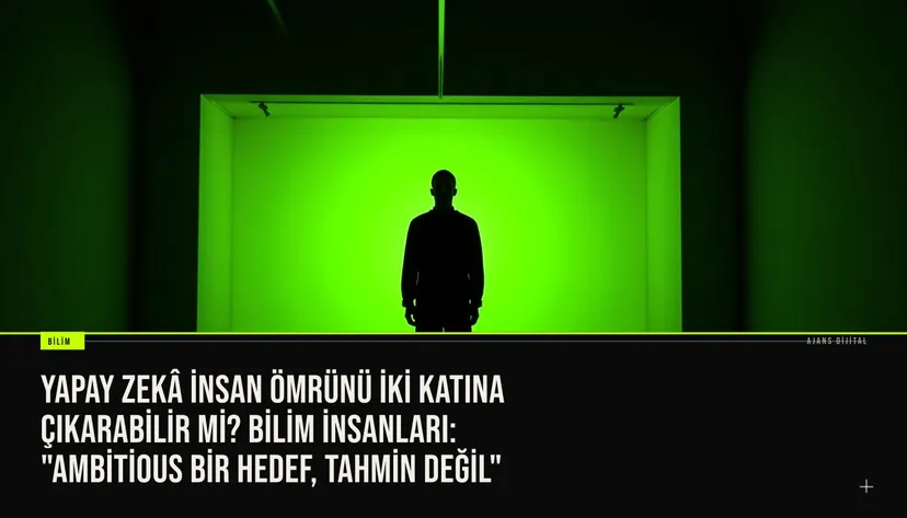 Yapay zeka destekli ilaç geliştirme laboratuvarında araştırmacılar hücre yaşlanması verilerini analiz ediyor.