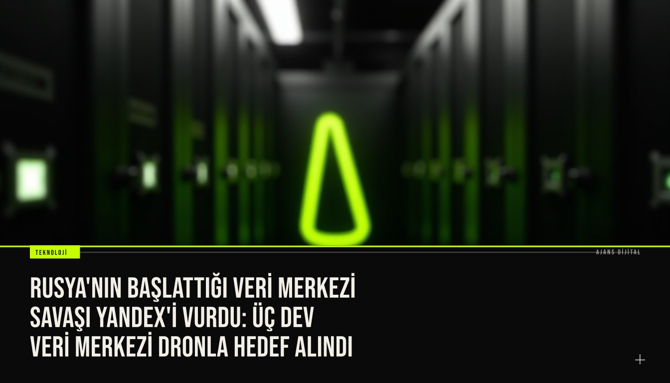 Rusya'nın başlattığı veri merkezi savaşı kapsamında Ukrayna tarafından drone ile vurduğu Yandex veri merkezlerinin yakını görüntüsü