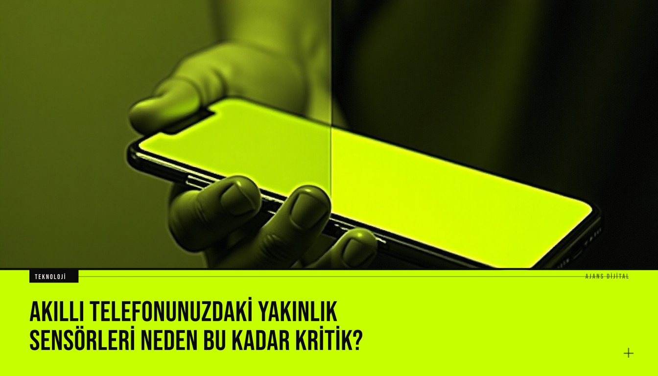 akıllı telefonların ekranı otomatik kapatan yakınlık sensörleri ve yüz tanıma, NFC ödemelerinde kullanılan sensör modüllerini gösteriyor.