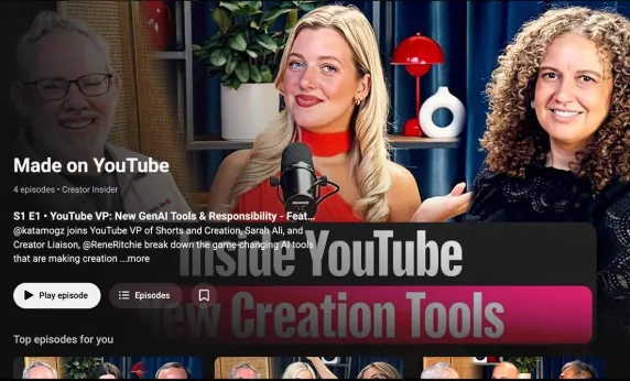 YouTube, TV uygulamasını yeniledi: Dizi formatı, podcast sekmesi ve gizlilik