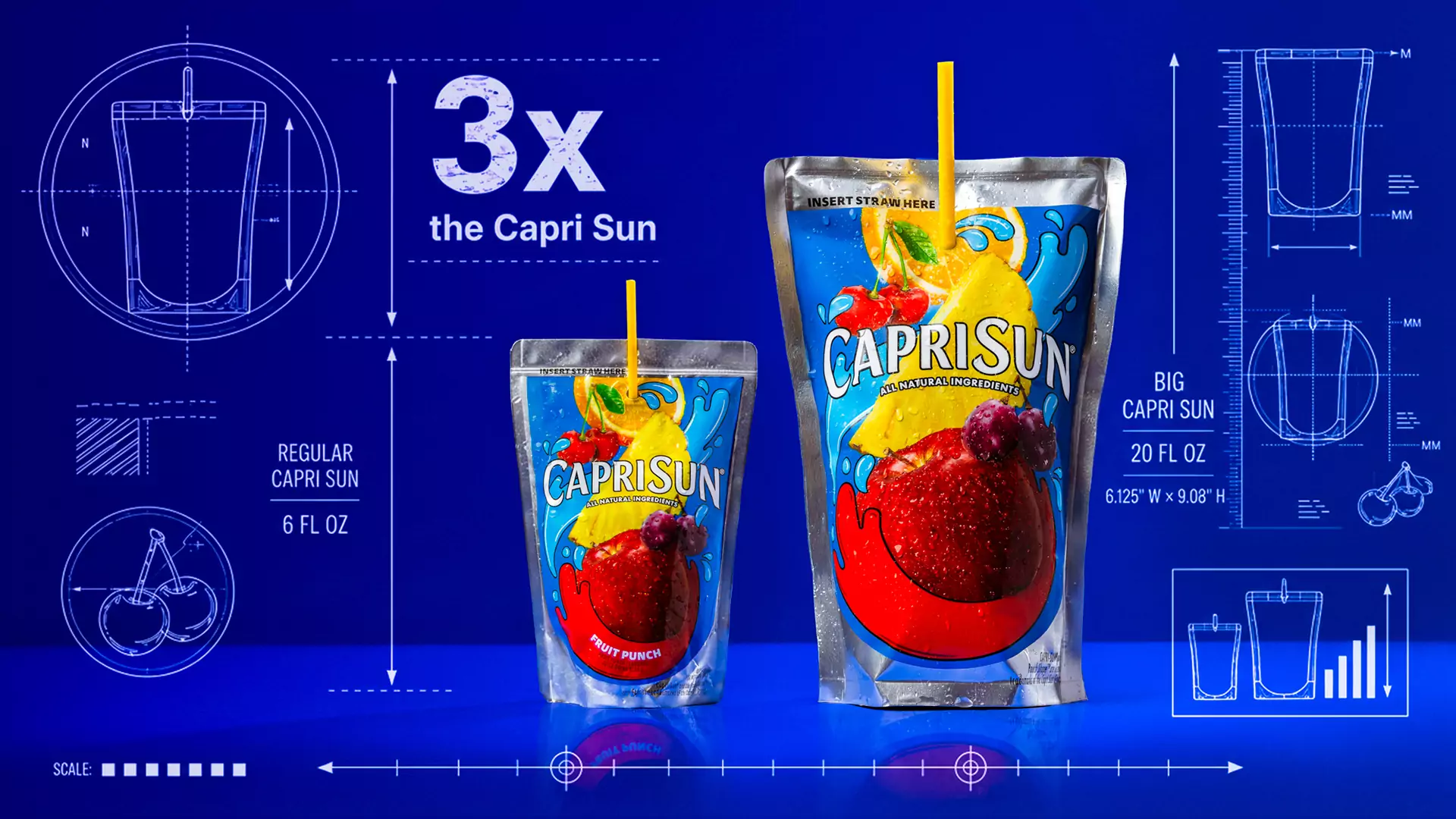Capri Sun dev ambalajlı Big Pouch lansmanı: 700 ml nostalji