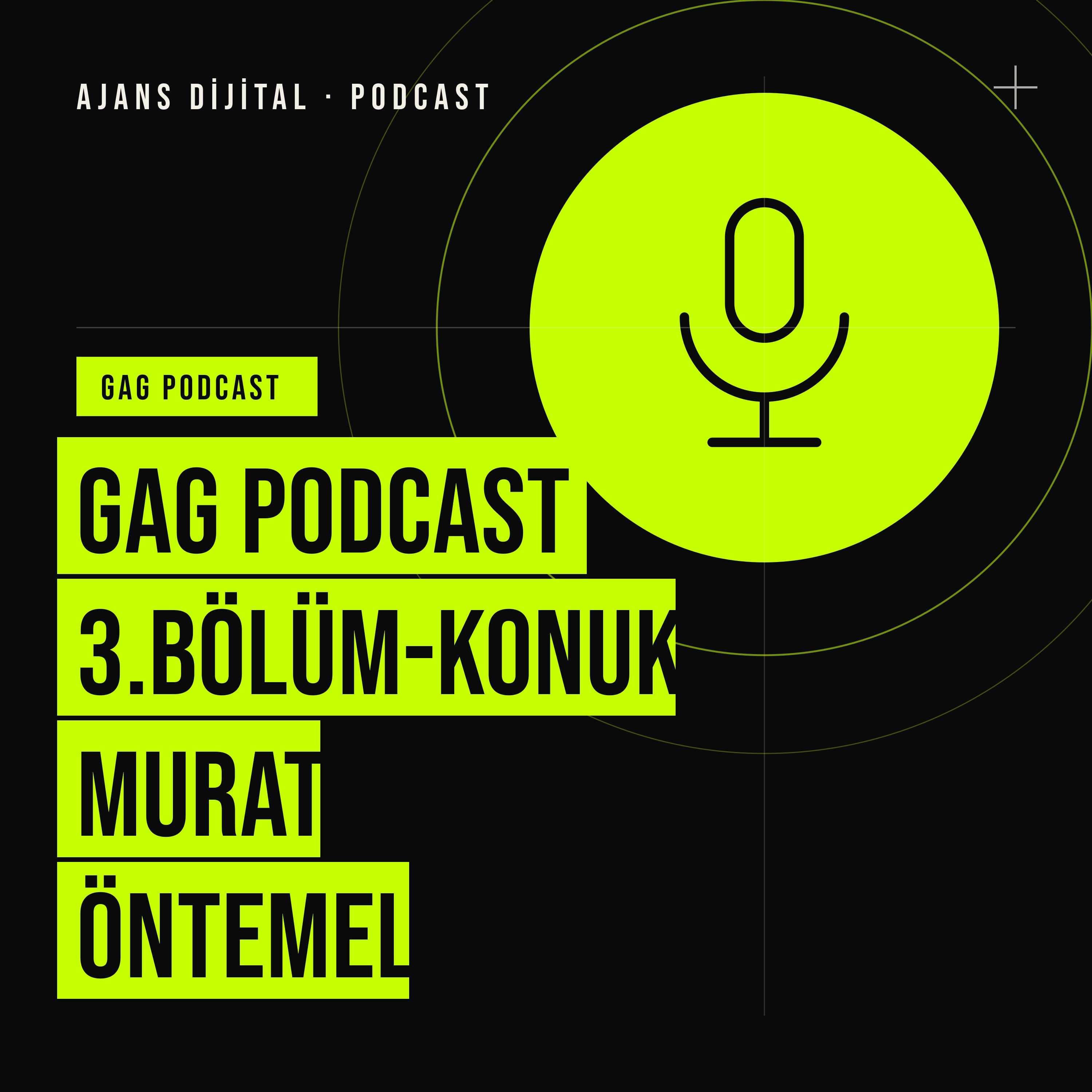 Gag Podcast 3.BÖLÜM-Konuk Murat Öntemel podcast bölümü kapağı