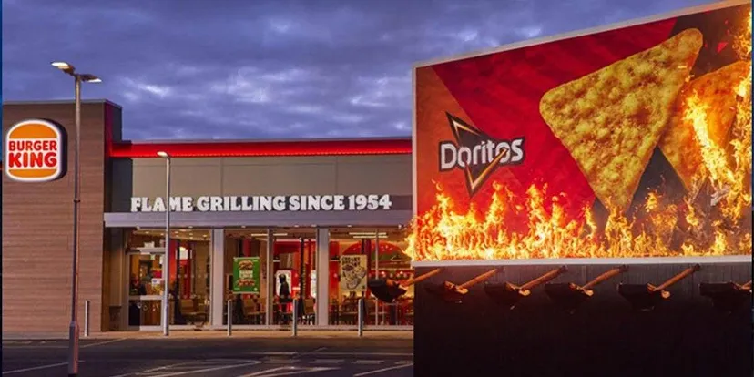 Doritosun alev alev reklam kampanyasi