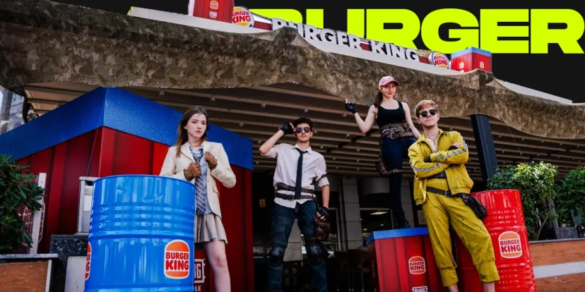 Burger kingin caddebostan restorani pubg mobile oyununa ozel bir dokunusla renkleniyor