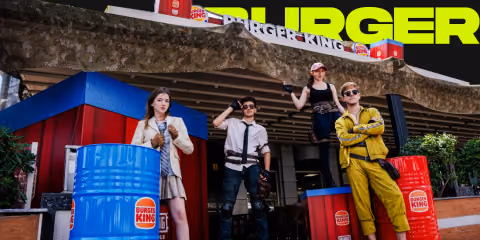 Burger kingin caddebostan restorani pubg mobile oyununa ozel bir dokunusla renkleniyor