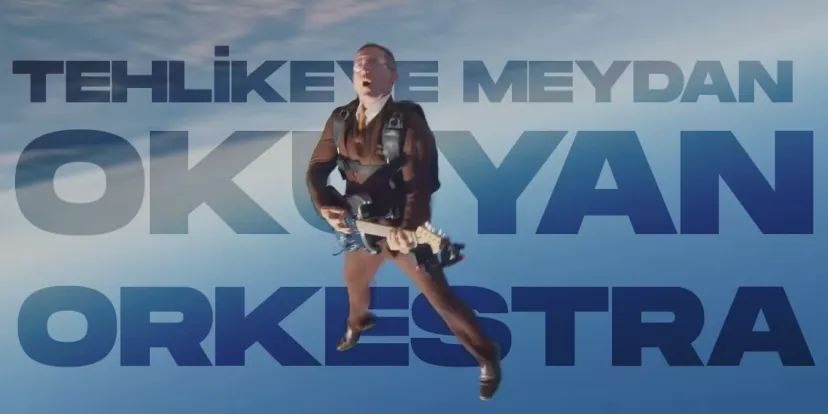 Etihad havayollari tehlikeye meydan okuyan orkestra ile goge yukseldi