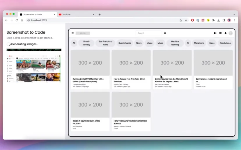 Web sayfalarinin ekran goruntulerini koda donusturen yapay zeka araci