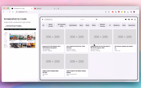 Web sayfalarinin ekran goruntulerini koda donusturen yapay zeka araci