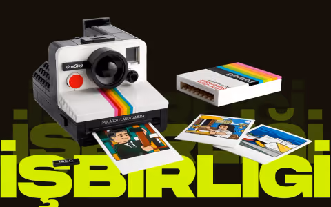 Lego ve polaroid bulusmasi eglenceli bir isbirligi