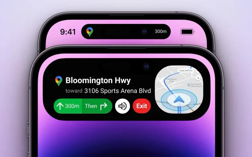Google haritalar iphone 14 pro ve ustu icin canli etkinlikler ozelligiyle geliyor