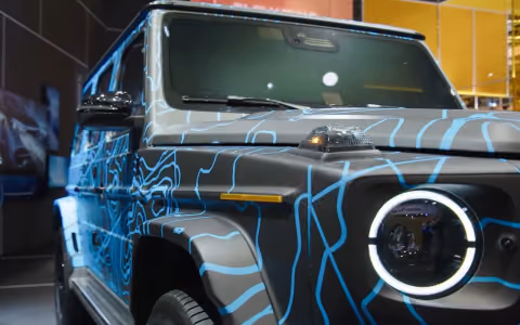 Mercedes elektrikli g wagon modelini tanitti