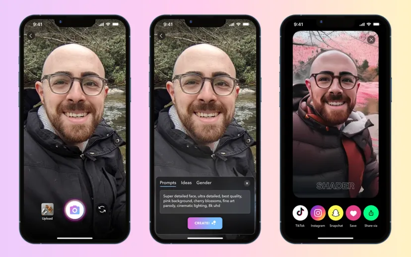 Eski snap tasarimcisindan ai destekli ar efekt uygulamasi shader
