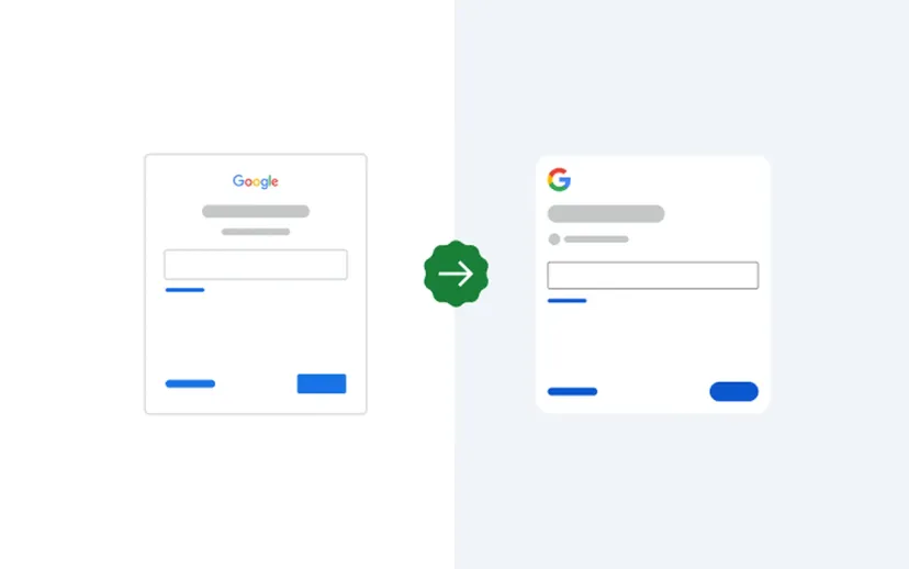 Google giris sayfasini degistiriyor