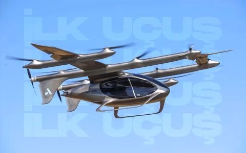 Evtol ilk sehirler arasi hava taksi ucusunu gerceklestirdi