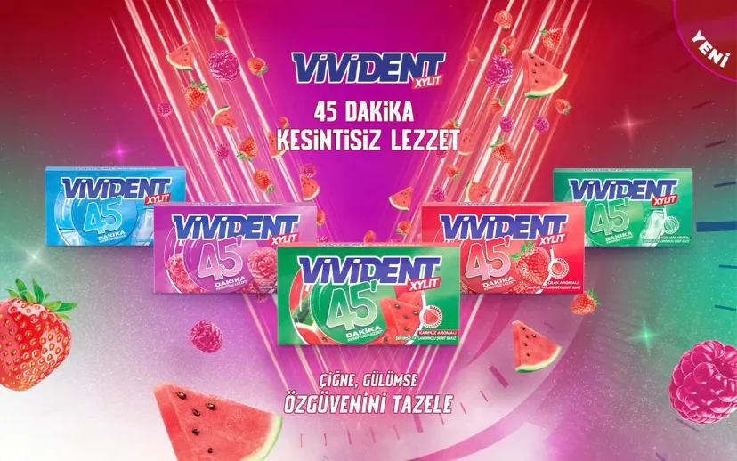 Kesintisiz lezzet dolu vivident 45 reklami yayinda