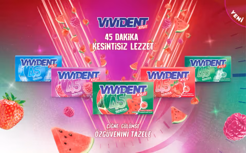 Kesintisiz lezzet dolu vivident 45 reklami yayinda