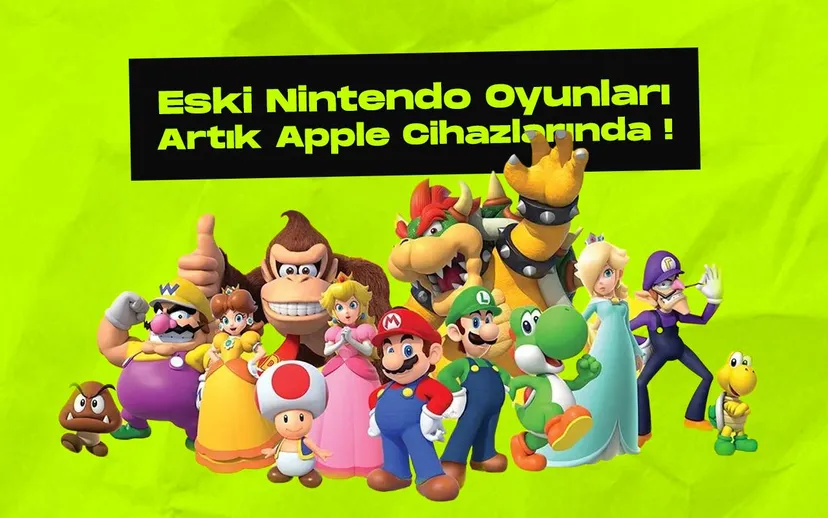 Eski nintendo oyunlari artik apple cihazlarinda