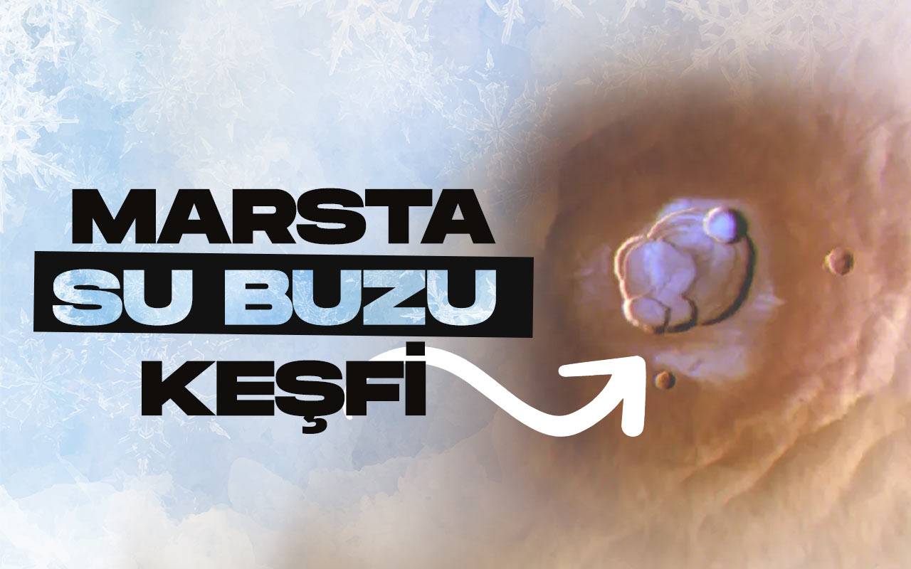 Marsin dev volkanlarinda sasirtici su buzu kesfi