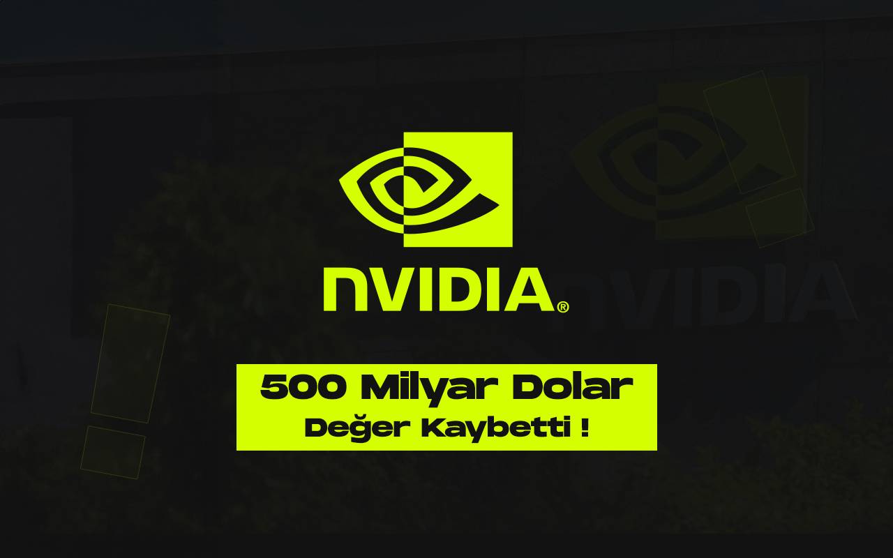 Nvidia 500 milyar dolar deger kaybetti en degerli sirket tacini yitirdi