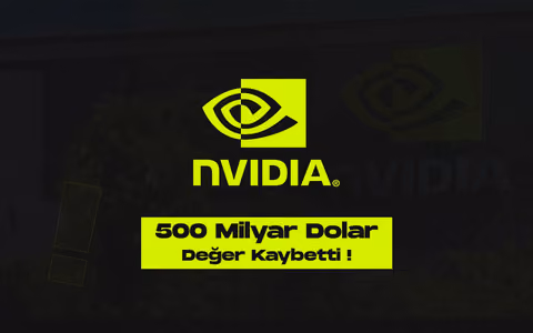Nvidia 500 milyar dolar deger kaybetti en degerli sirket tacini yitirdi