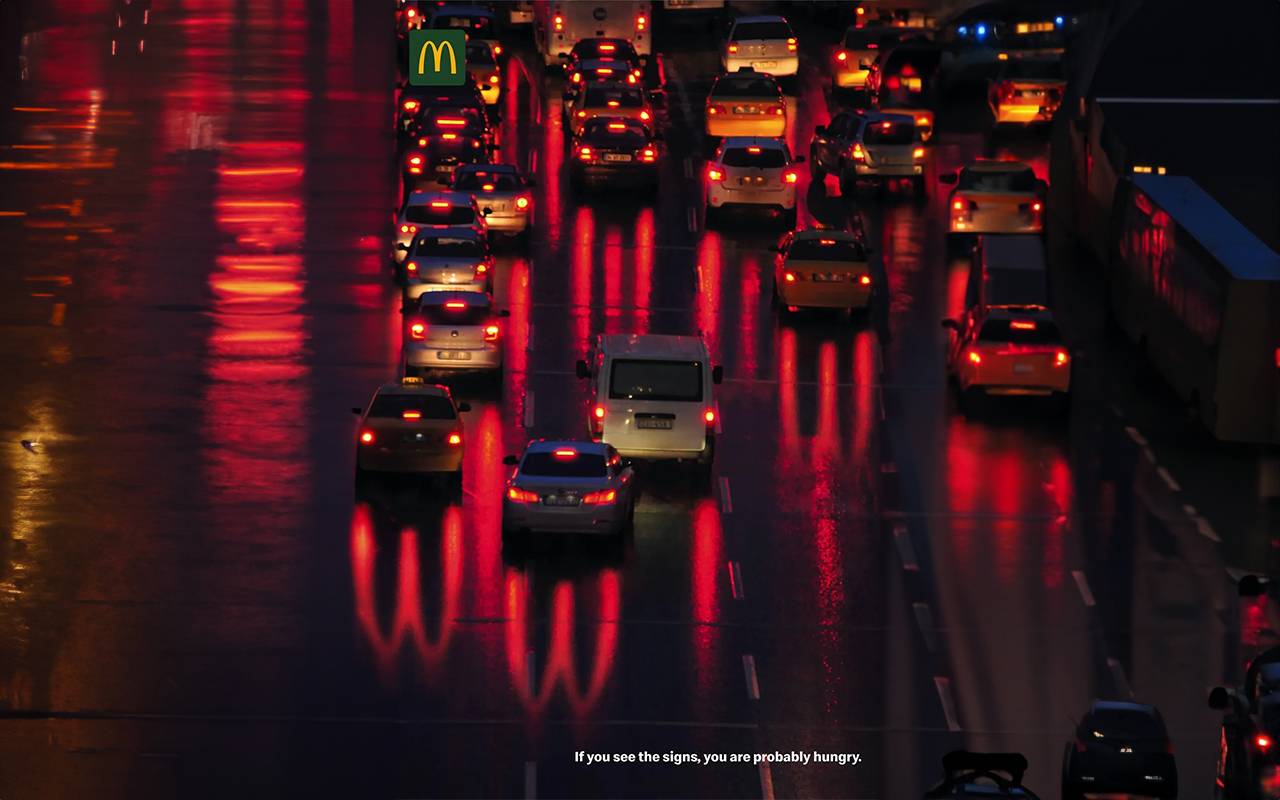 Mcdonaldsin optik illuzyon reklami