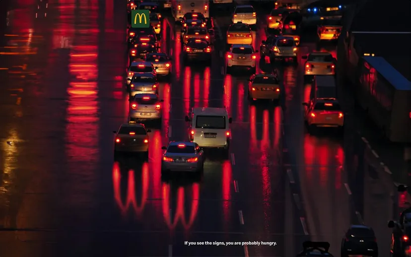 Mcdonaldsin optik illuzyon reklami